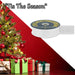 Christmas Ribbon Garland Decoration 4cm x 10cm White X 1