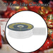 Christmas Ribbon Garland Decoration 4cm x 10cm White X 1