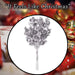 Christmas Eucalyptus Bush Decoration 28cm x 16cm Silver X 1