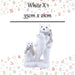 Christmas Polar Bear Decoration 35cm x 21cm White X 1