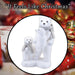 Christmas Polar Bear Decoration 35cm x 21cm White X 1