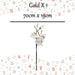 Christmas Fabric Magnolia Spray Decoration 70cm x 19cm Gold X 1