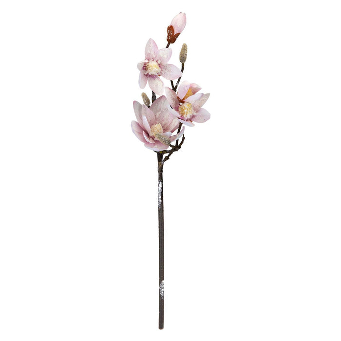 Christmas Fabric Magnolia Spray Decoration 70cm x 19cm Pink X 1