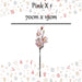 Christmas Fabric Magnolia Spray Decoration 70cm x 19cm Pink X 1