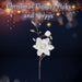 Christmas Fabric Magnolia Spray Decoration 42cm x 17cm Gold X 1