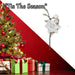 Christmas Fabric Magnolia Spray Decoration 42cm x 17cm Gold X 1