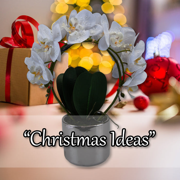 Phalaenopsis Potted Plant Artificial Decoration X 1 36. 6x27. 5x13. 2cm Cream