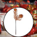 Christmas Peacock Feather Stem Decoration 73cm x 16cm Copper X 1