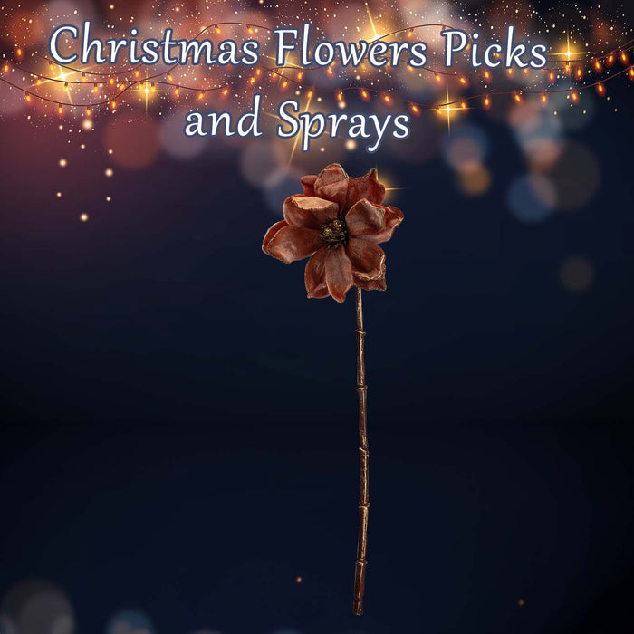Christmas Magnolia Stem Decoration 60cm x 11cm Gold X 1