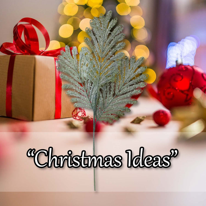 Christmas Fern Spray Stem Decoration 63cm x 22cm Green X 1