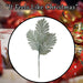 Christmas Fern Spray Stem Decoration 63cm x 22cm Green X 1