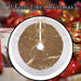 Christmas Sequin Tree Skirt Decoration 49cm x 31cm Gold X 1