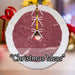 Christmas Sequin Tree Skirt Decoration 49cm x 31cm Pink X 1