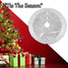 Christmas Sequin Tree Skirt Decoration 49cm x 31cm Silver X 1