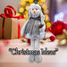 Christmas Standing Snowman Decoration 62cm x 40cm Silver X 1