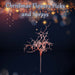 Christmas Curly Twig Pick Decoration 21cm x 15cm Rose Gold X 1