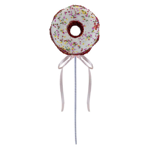 Christmas Doughnut Pick Decoration 51cm x 17cm Red X 1