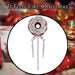 Christmas Doughnut Pick Decoration 51cm x 17cm Red X 1