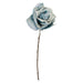 Christmas Glitter Rose Decoration 47cm x 18cm Blue X 1