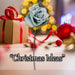 Christmas Glitter Rose Decoration 47cm x 18cm Blue X 1