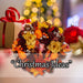 Christmas Auntumnal Wreath with Box Decoration 31cm x 30cm Brown X 1