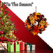 Christmas Auntumnal Wreath with Box Decoration 31cm x 30cm Brown X 1