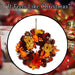 Christmas Auntumnal Wreath with Box Decoration 31cm x 30cm Brown X 1