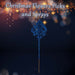 Christmas Pendent Lamp Spray Decoration 48cm x 14cm Blue X 1