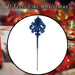 Christmas Pendent Lamp Spray Decoration 48cm x 14cm Blue X 1