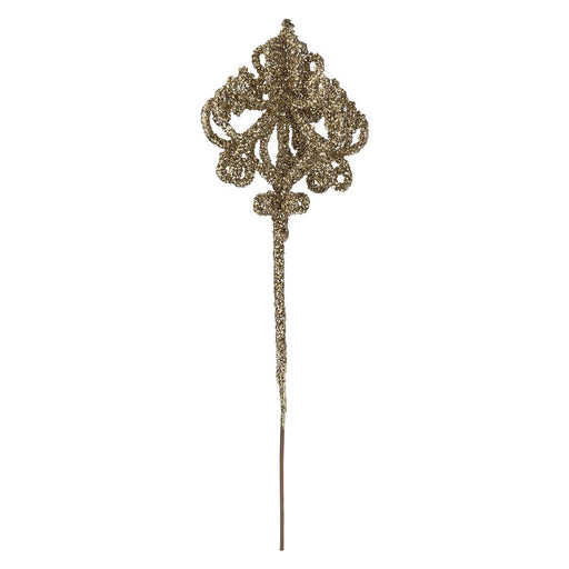 Christmas Pendent Lamp Spray Decoration 48cm x 14cm Cream X 1