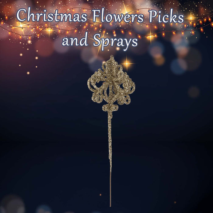 Christmas Pendent Lamp Spray Decoration 48cm x 14cm Cream X 1
