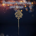 Christmas Pendent Lamp Spray Decoration 48cm x 14cm Cream X 1