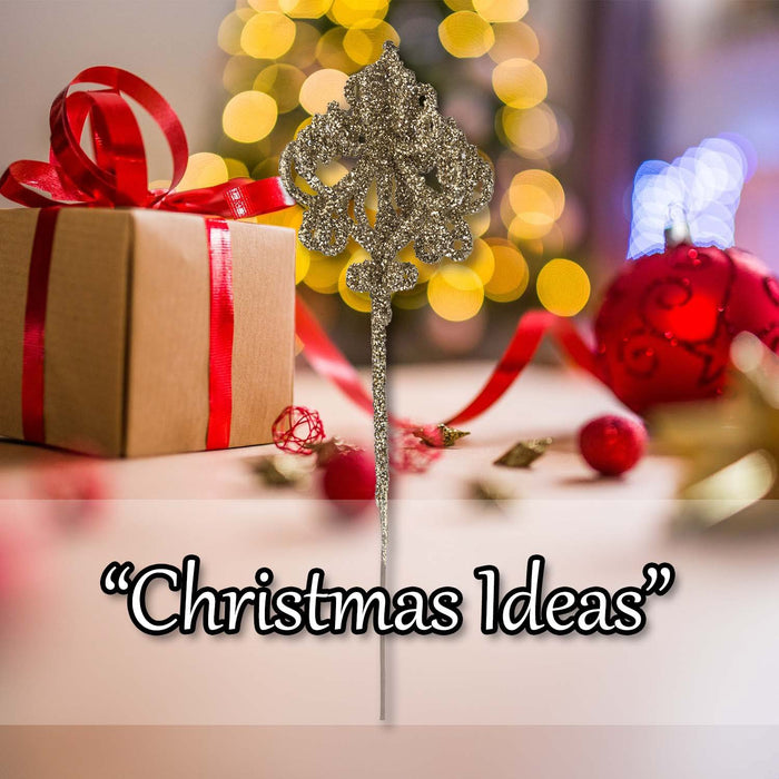 Christmas Pendent Lamp Spray Decoration 48cm x 14cm Cream X 1