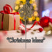 Christmas Pendent Lamp Spray Decoration 48cm x 14cm Cream X 1