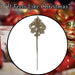 Christmas Pendent Lamp Spray Decoration 48cm x 14cm Cream X 1