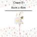 Christmas Rose Spray Pick Decoration 80cm x 16cm Cream X 1
