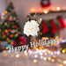 Christmas Rose Spray Pick Decoration 80cm x 16cm Cream X 1