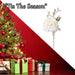 Christmas Rose Spray Pick Decoration 80cm x 16cm Cream X 1