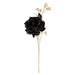 Christmas Rose Spray Pick Decoration 80cm x 16cm Black X 1