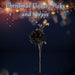 Christmas Rose Spray Pick Decoration 80cm x 16cm Black X 1