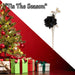 Christmas Rose Spray Pick Decoration 80cm x 16cm Black X 1