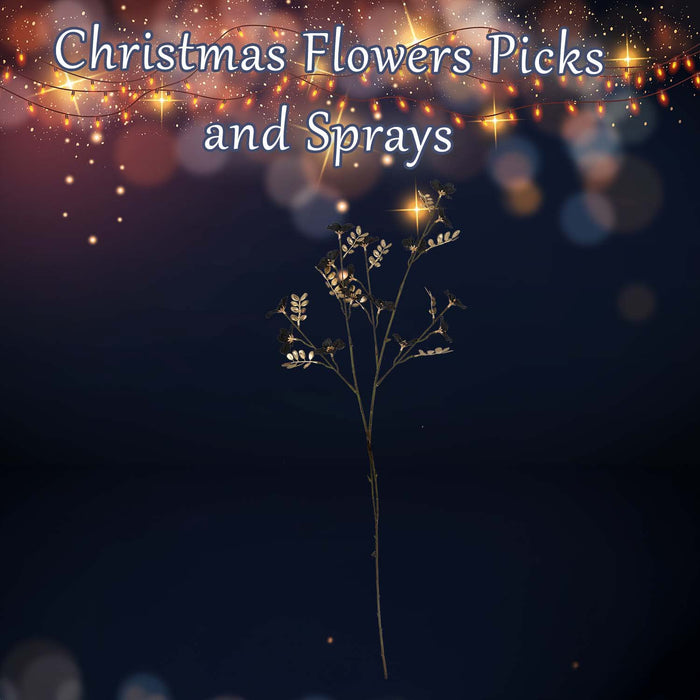 Christmas Daisy Spray Decoration 91cm x 29cm Black X 1
