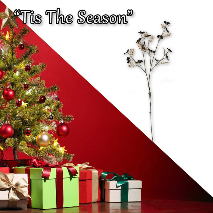 Christmas Daisy Spray Decoration 91cm x 29cm Black X 1
