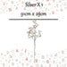 Christmas Daisy Spray Decoration 91cm x 29cm Silver X 1