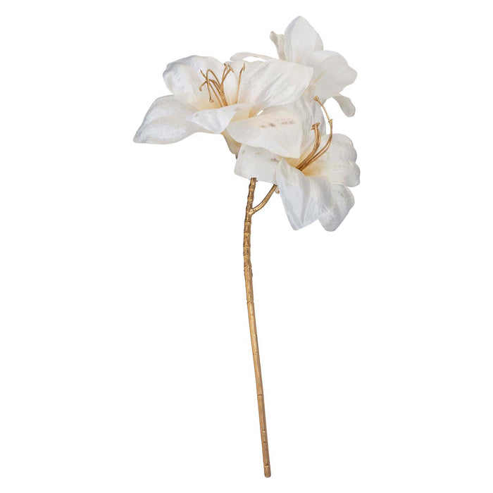 Christmas Amarylis Spray Decoration 56cm x 22cm Cream X 1