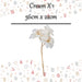 Christmas Amarylis Spray Decoration 56cm x 22cm Cream X 1