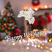 Christmas Amarylis Spray Decoration 56cm x 22cm Cream X 1
