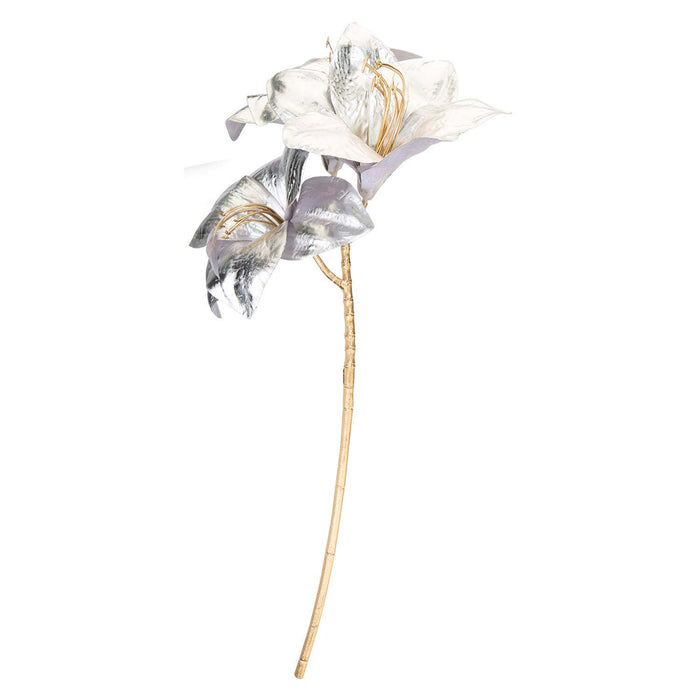 Christmas Amarylis Spray Decoration 56cm x 22cm Silver X 1