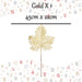Christmas Glitter Maple Leaf Spray Decoration 45cm x 22cm Gold X 1