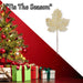 Christmas Glitter Maple Leaf Spray Decoration 45cm x 22cm Gold X 1
